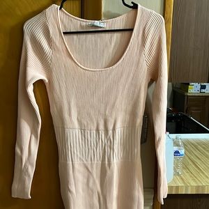 NY&C small beautiful long Eva .Mendes light pink dress